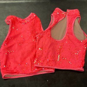 Weissmann Iridescent Mock Top - Tangerine